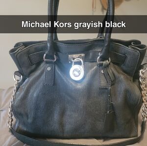 MK black/gray purse